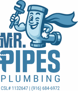 Mr. Pipes Plumbing Services Sacramento California Logo